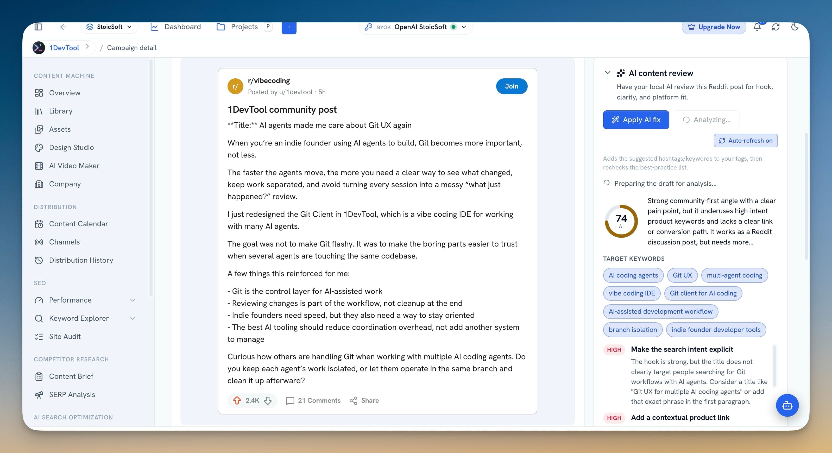 1MarketingTool - AI review
