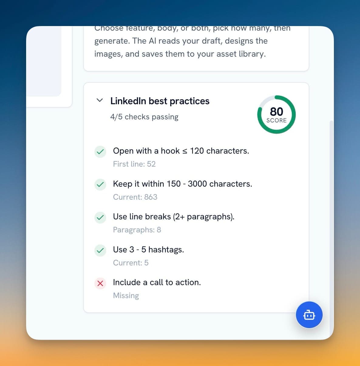 1MarketingTool - Best-practice scoring