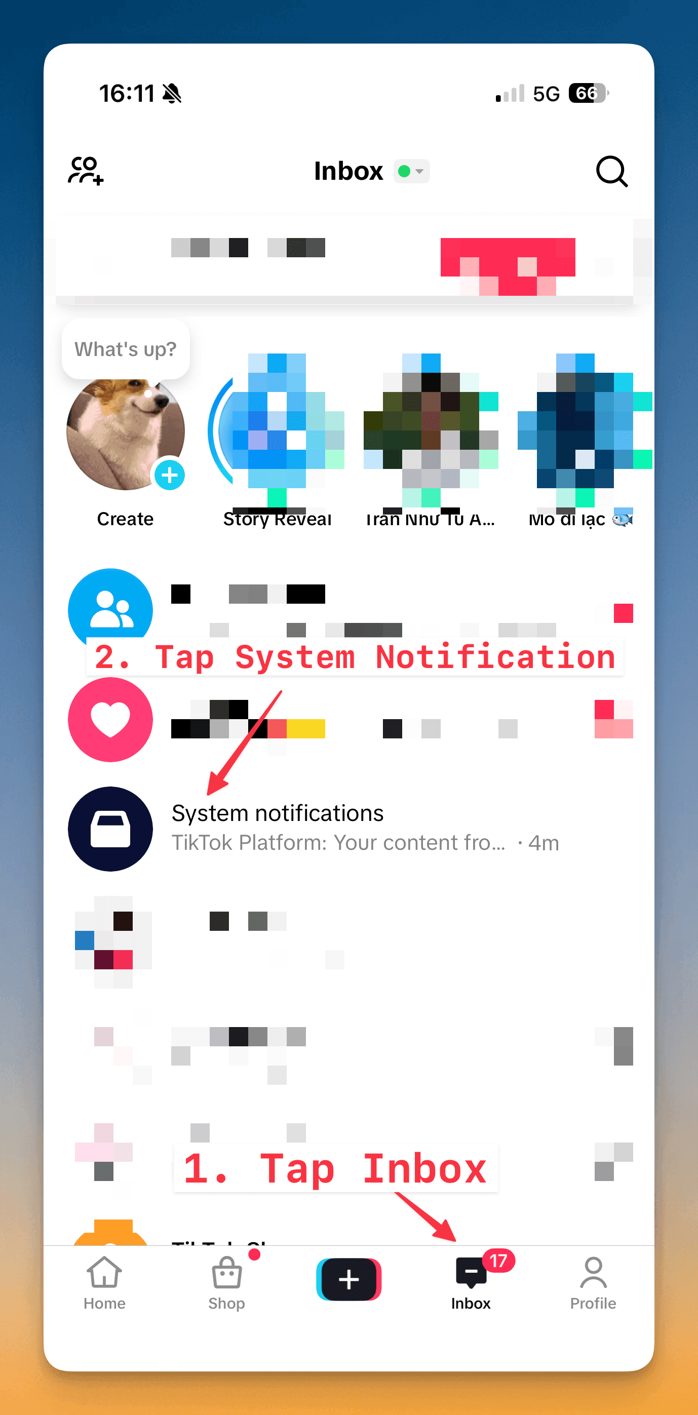 Avaa TikTok-saapuneet