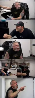 American Chopper Argument meme template