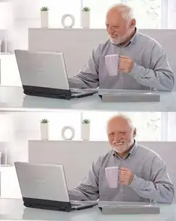 Hide the Pain Harold meme template