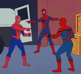Spider-Man Triple meme template