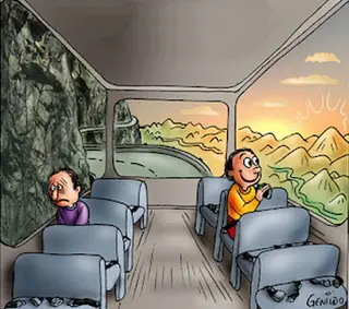Two Guys on a Bus meme template